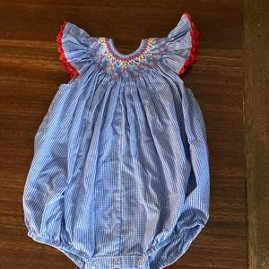 Remember Nguyen smocked bubble. Size 12m